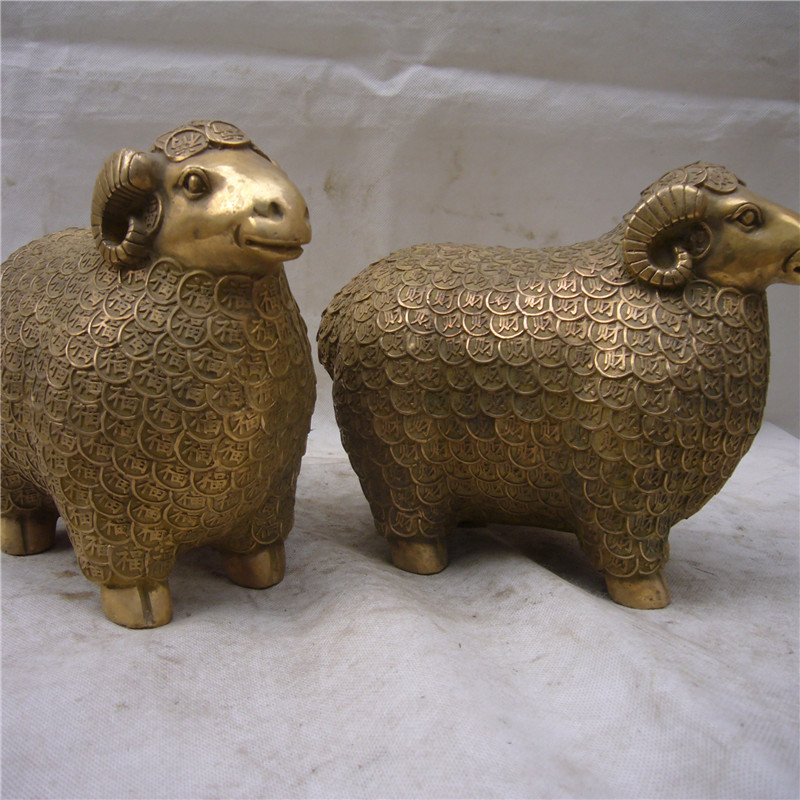 商務(wù)禮品新風(fēng)尚 純銅金錢羊金屬工藝品擺件批發(fā)解析