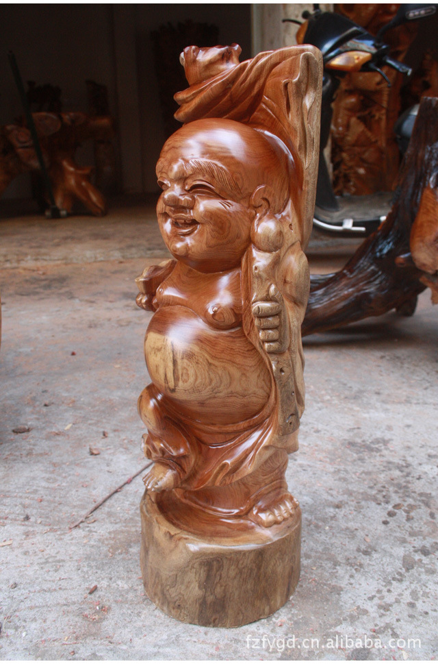 佛緣木雕 香樟木彌勒佛笑佛根雕工藝品的藝術(shù)魅力與批發(fā)指南